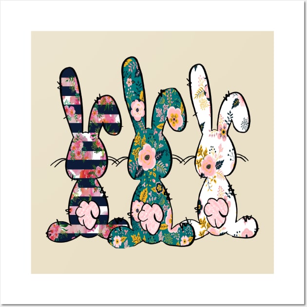 Easter Bunny Wall Art by Pretty Phoxie LLC